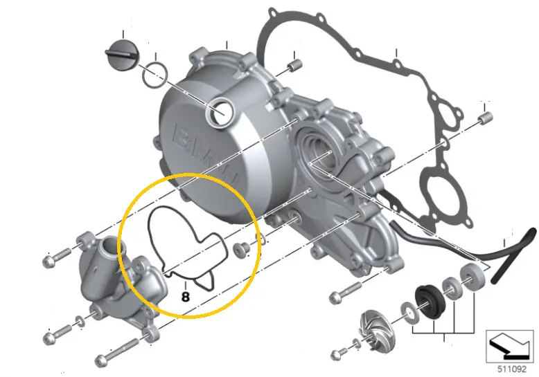 SELLO BOMBA DE AGUA G310 (copiar)