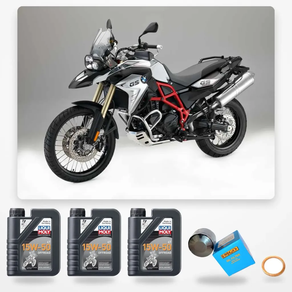 Kit Mantencion Bmw F800gs, Aceite Motorbike 4T 15W-50 Offroad