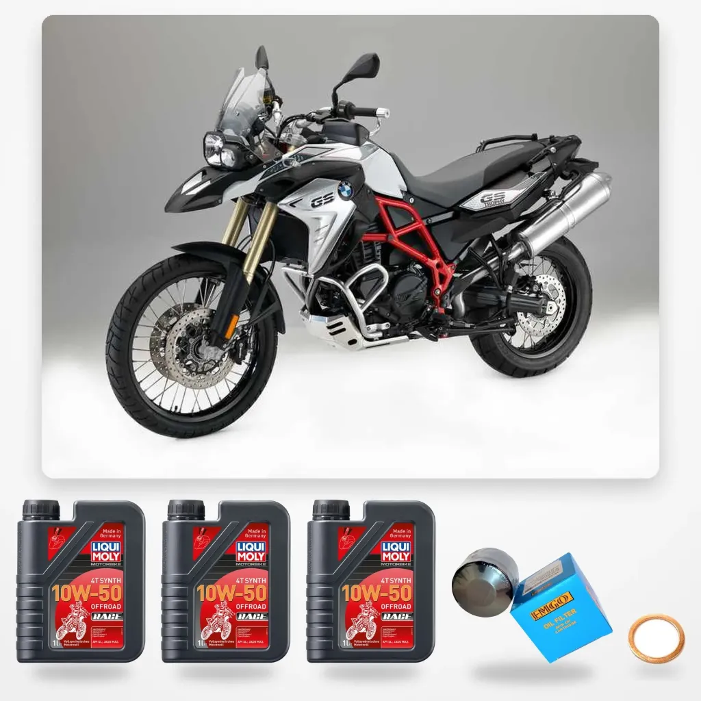 Kit Mantencion Bmw F800gs, Aceite Motorbike 4T 10W-50 Offroad Race