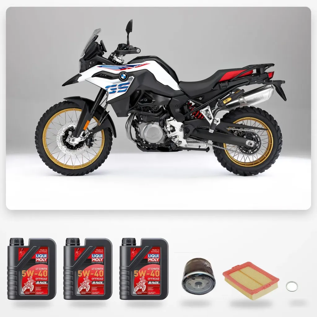 [KIT-MANT-F850gs-3018] Kit Mantencion BMW F850gs, F750gs, F900 Aceite Motorbike 4T Synth 5W-40 Offroad Race