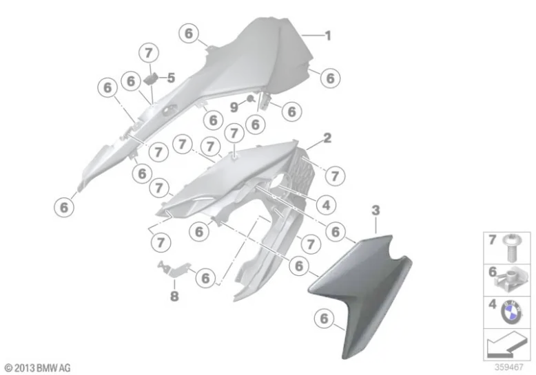 [46638529021] EMBELLESEDOR F800GS 2008-2012