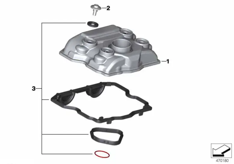 [11129457898] Kit de juntas, tapas de culata G310GS-R
