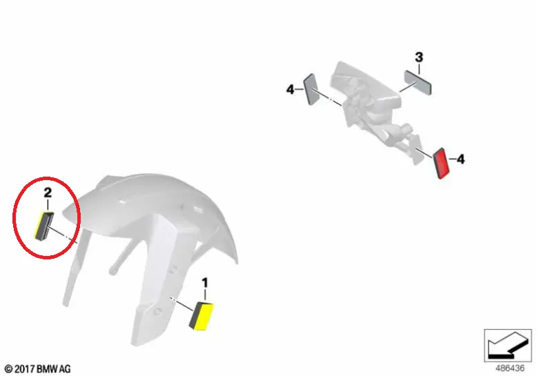 Reflectante Del. der. G310