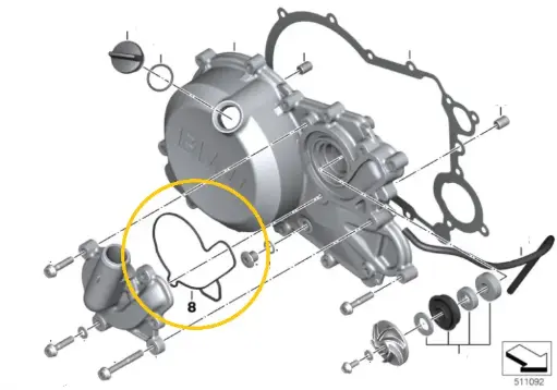 [11138562773] SELLO BOMBA DE AGUA G310