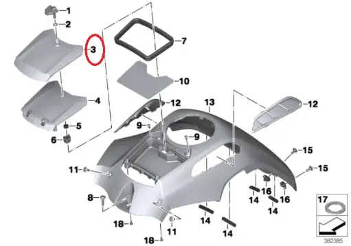 [46638543507] TAPA COMPARTIMIENTO SUPERIOR R1250